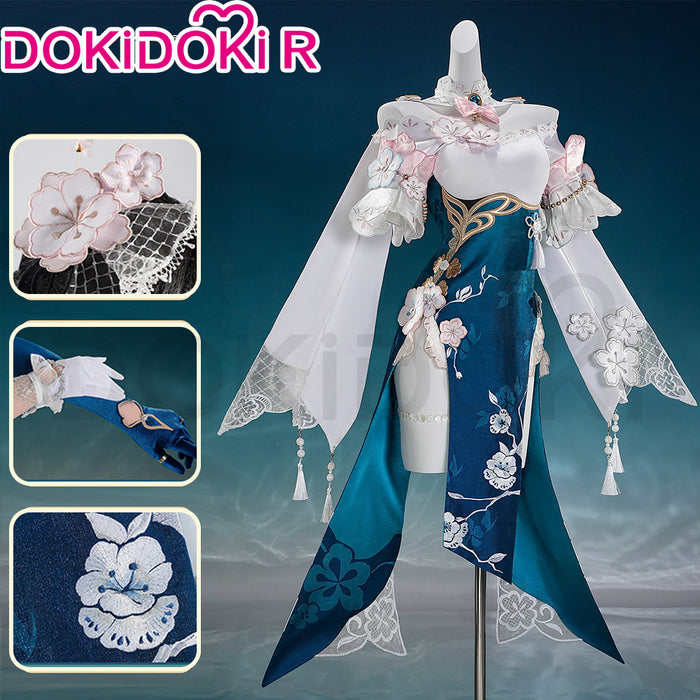 【Size XS-XL】DokiDoki-R Honkai: Star Rail Cosplay Ruan Mei Costume Plumblossom Letter Ruanmei