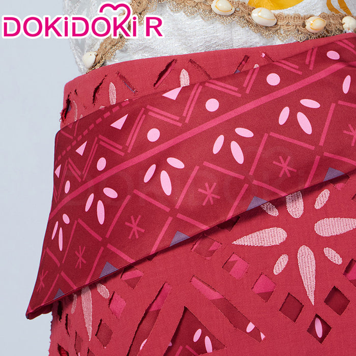 【Size XS-XL】DokiDoki-R Movie Cosplay Costume White Red Summer Suit