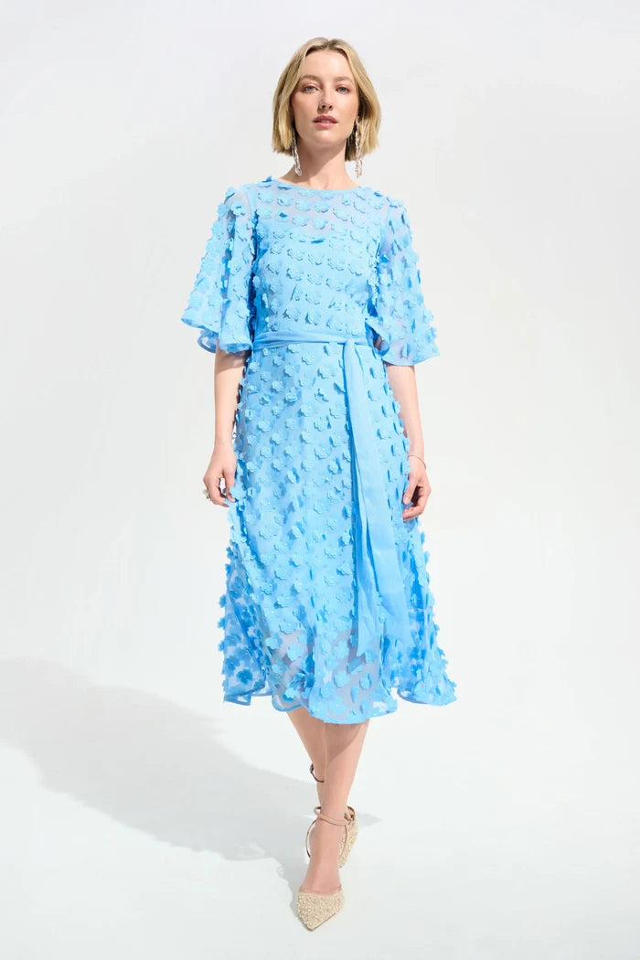 Sky Chiffon Fit & Flare dress