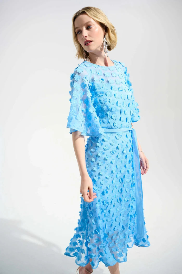 Sky Chiffon Fit & Flare dress