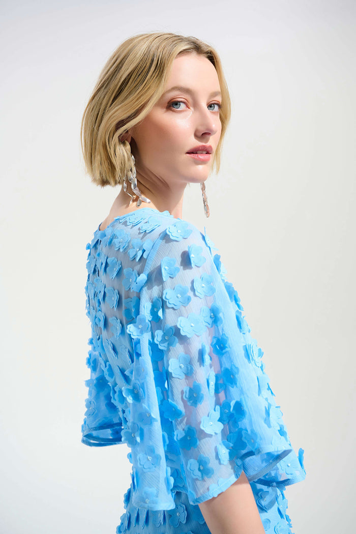 Sky Chiffon Fit & Flare dress