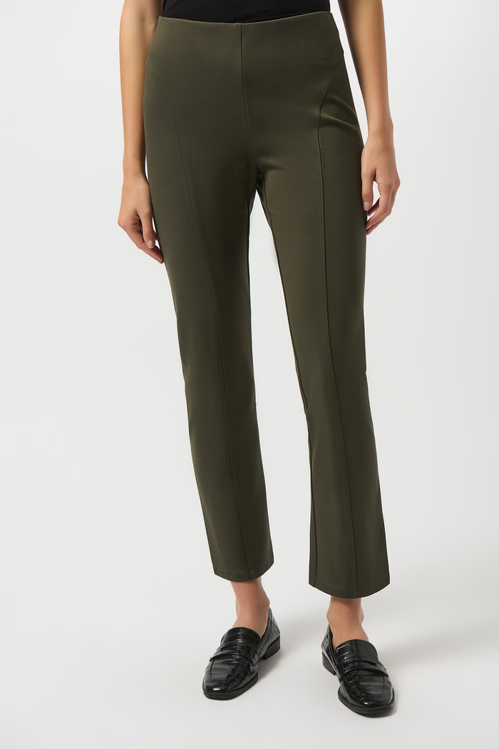 Slim Ankle-length Trousers-Avocado
