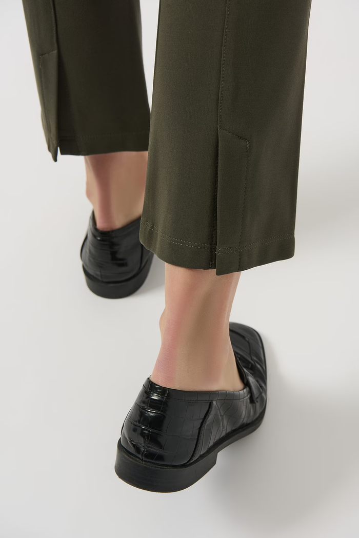 Slim Ankle-length Trousers-Avocado