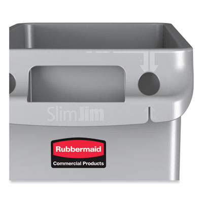 SLIM JIM BASE GRAY W/ HANDLES & VENT CHANNELS