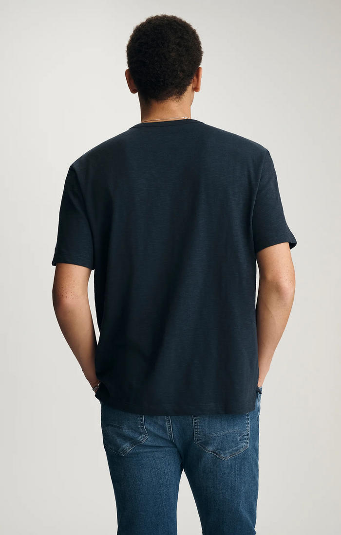 Slub Henley Tshirt - Dark Navy