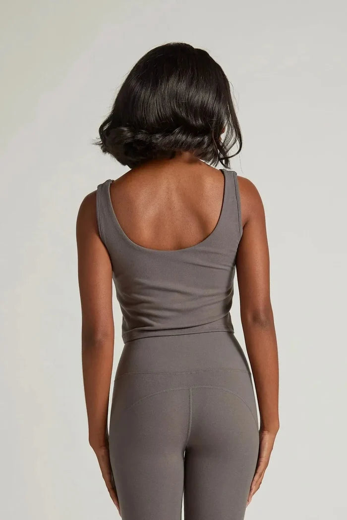 Soft Collection Crop Tank-Soft Grey-FP
