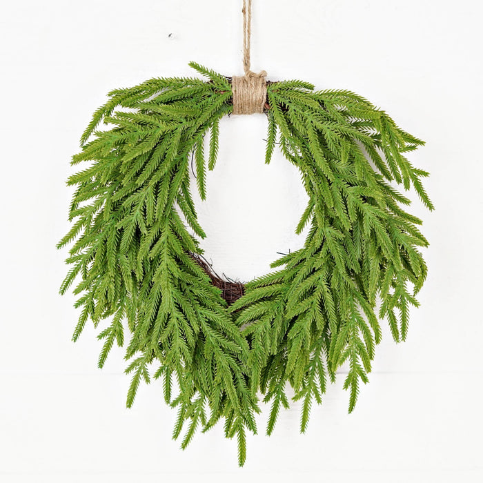 Soft Touch Evergreen Norfolk - Twig Wreath