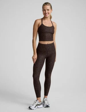 Softmark Caught int he Midi High Wasted Legging--Cocoa Leopard