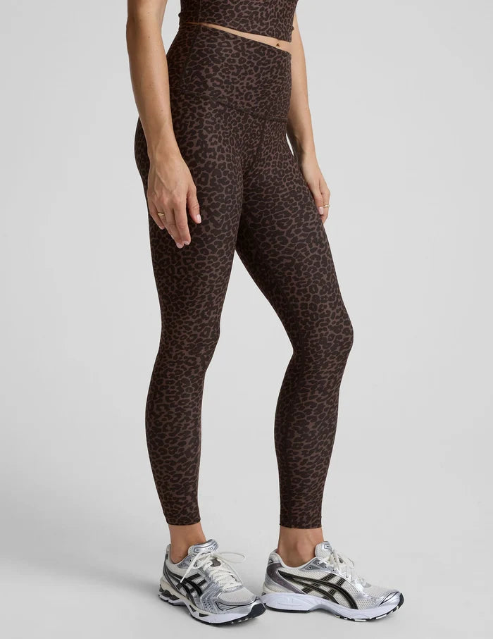 Softmark Caught int he Midi High Wasted Legging--Cocoa Leopard