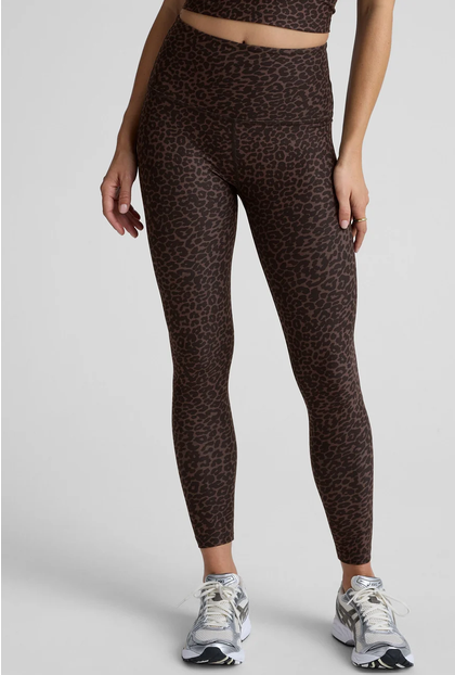 Softmark Caught int he Midi High Wasted Legging--Cocoa Leopard