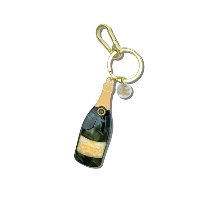 Champagne Bag Key & Bag Charm