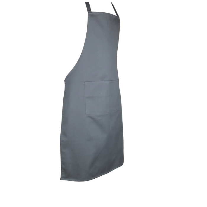Gray apron on a white background