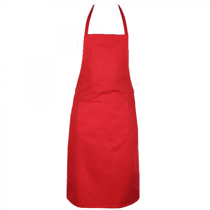 Red apron on a white background