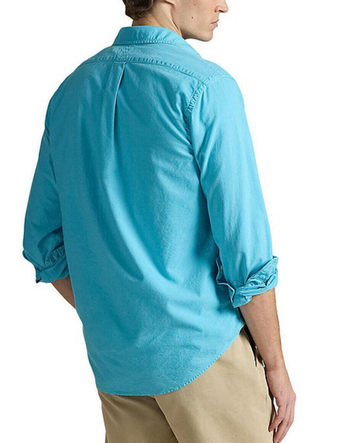 Solid Garment Dyed Oxford - Perfect Turquoise