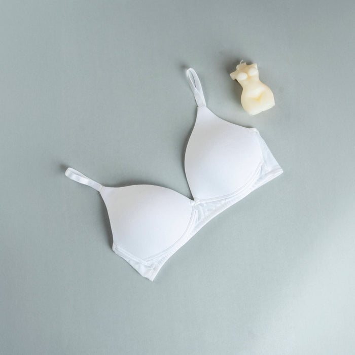 White Padded Bra