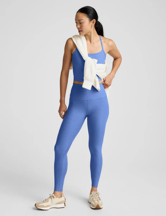 Spacedye Caught in the Midi HW Legging-Wild Flower Blue Heather
