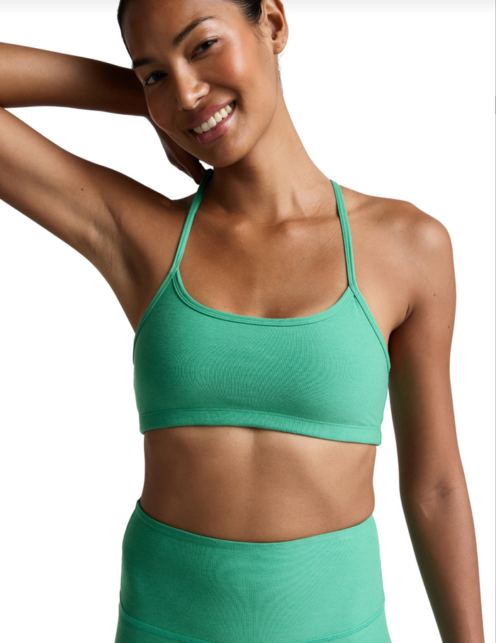Spacedye Slim Racerback Bra-Emerald Green