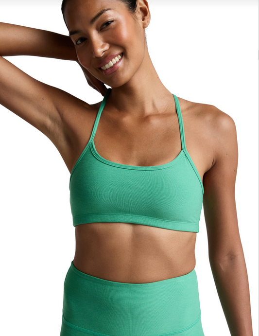 Spacedye Slim Racerback Bra-Emerald Green