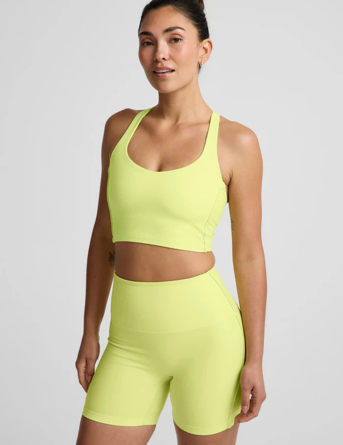 Spacedye Streamlined Racerback Tank-Electric Lime