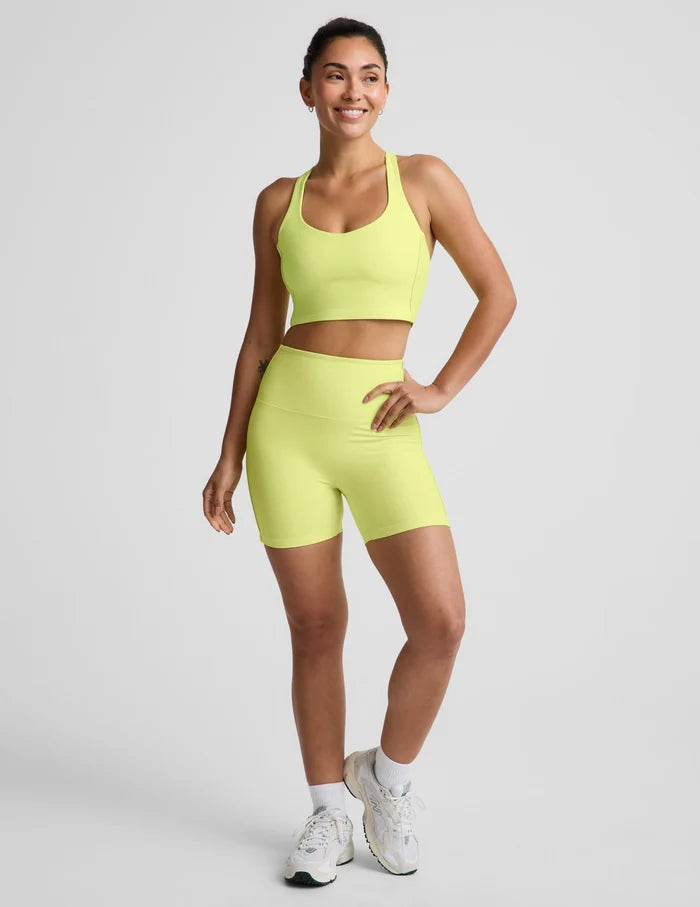 Spacedye Streamlined Racerback Tank-Electric Lime