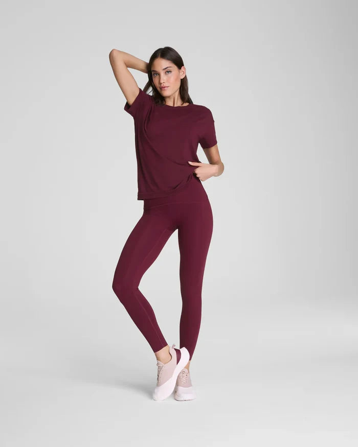 SPANX 7/8" Leggings-Plum Berry