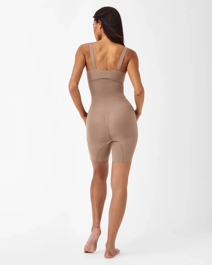 SPANX Higher Waisted Mid Thigh Short Cafe Au Lait