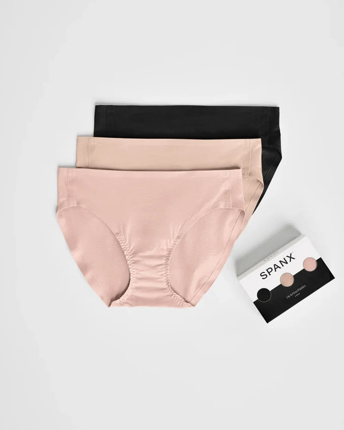 SPANXsmooth Fit-to-You Bikini 3 Pk Box-Neutrals