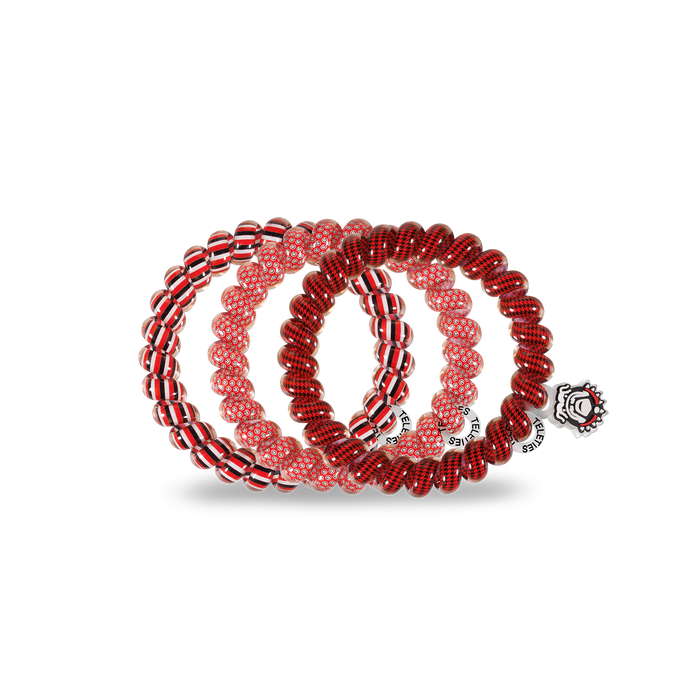 Spiral Hair Coils | Large | Univ. of Georgia Hair Ties