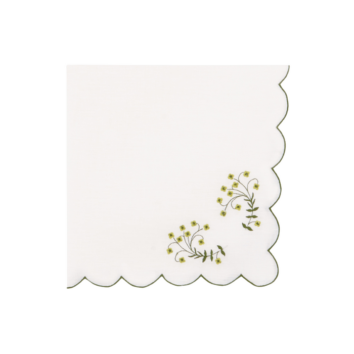 Spring Green Cocktail Napkin, Set of 4