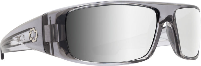 SPY - LOGAN CLEAR SMOKE - HD PLUS GREY GREEN WITH SILVER MIRROR