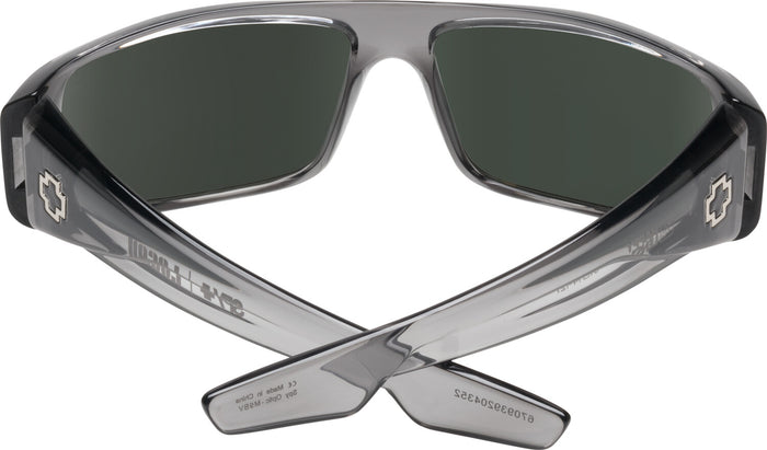 SPY - LOGAN CLEAR SMOKE - HD PLUS GREY GREEN WITH SILVER MIRROR