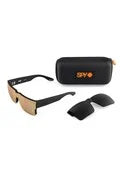 SPY SUNGLASSES - CYRUS SWITCH MATTE BLACK - HAPPY GRAY/GREEN LENS & BRONZE/GOLD LENS
