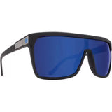 SPY SUNGLASSES - FLYNN SOFT MATTE BLACK - HAPPY BRONZE WITH DARK BLUE LENS