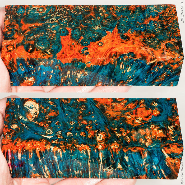 Stabilized wood box elder burl block