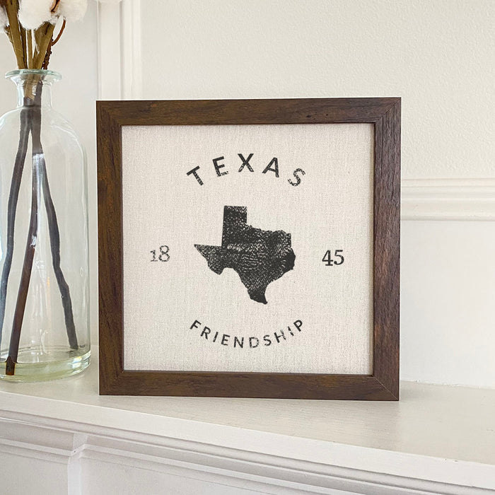State Badge and Motto - Custom Framed Sign