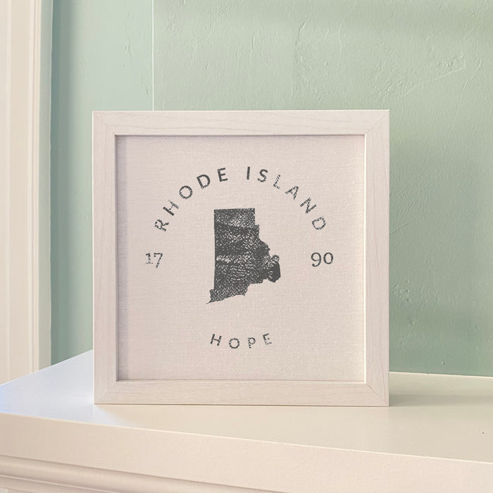 State Badge and Motto - Custom Framed Sign