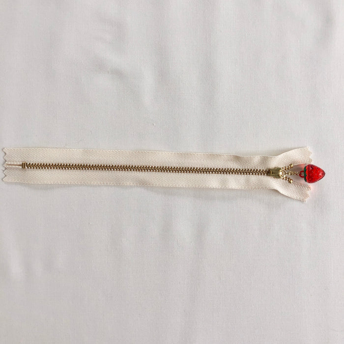 Strawberry Fruit Zipper - Clear Red