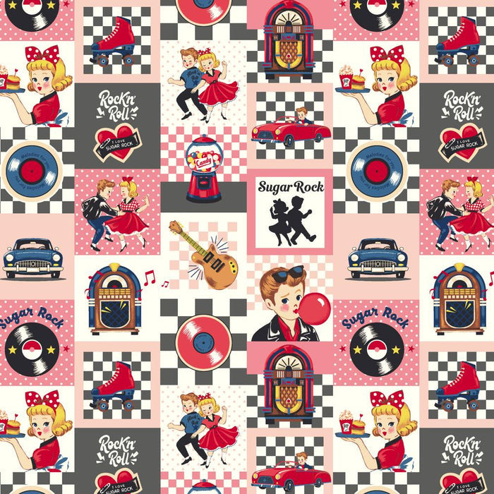 Sugar Rock - Diner - Pink - Quilt Gate