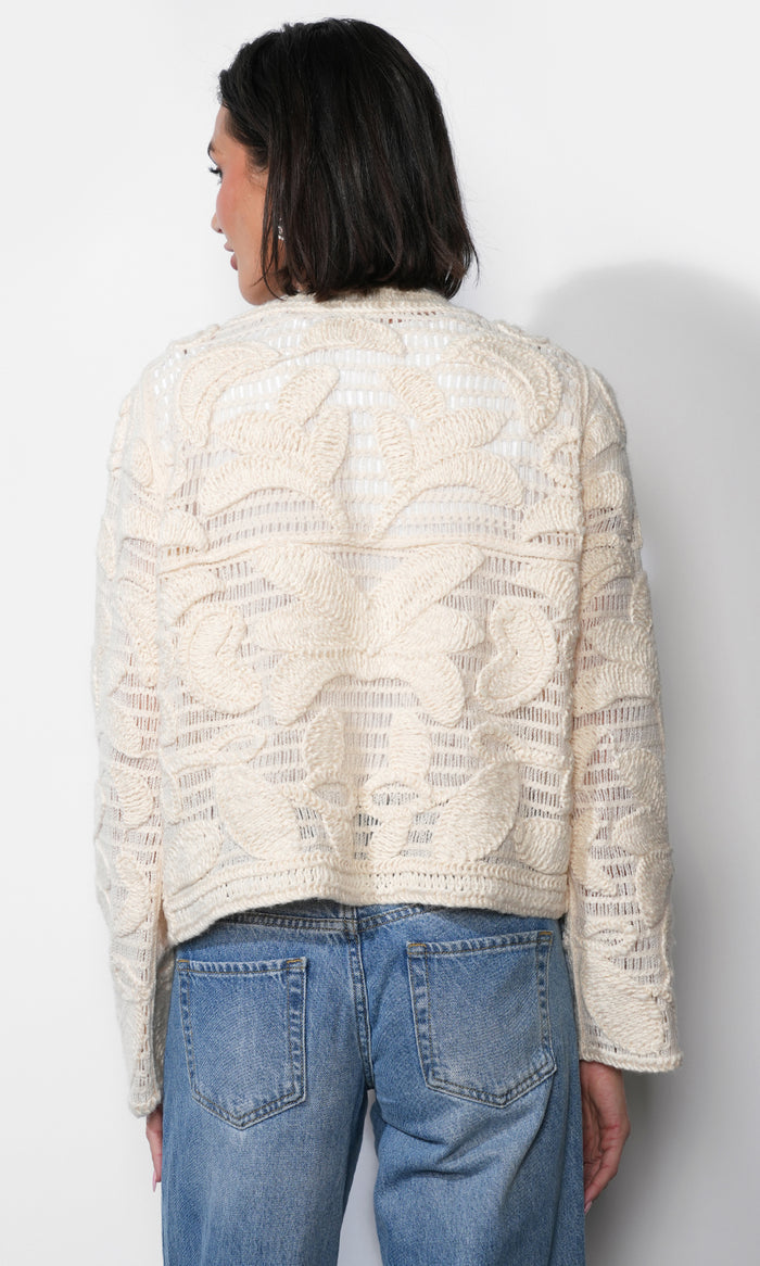 Sutton Open Crochet Cardigan