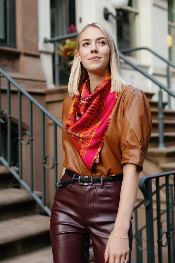 Swells in the City Silk Scarf