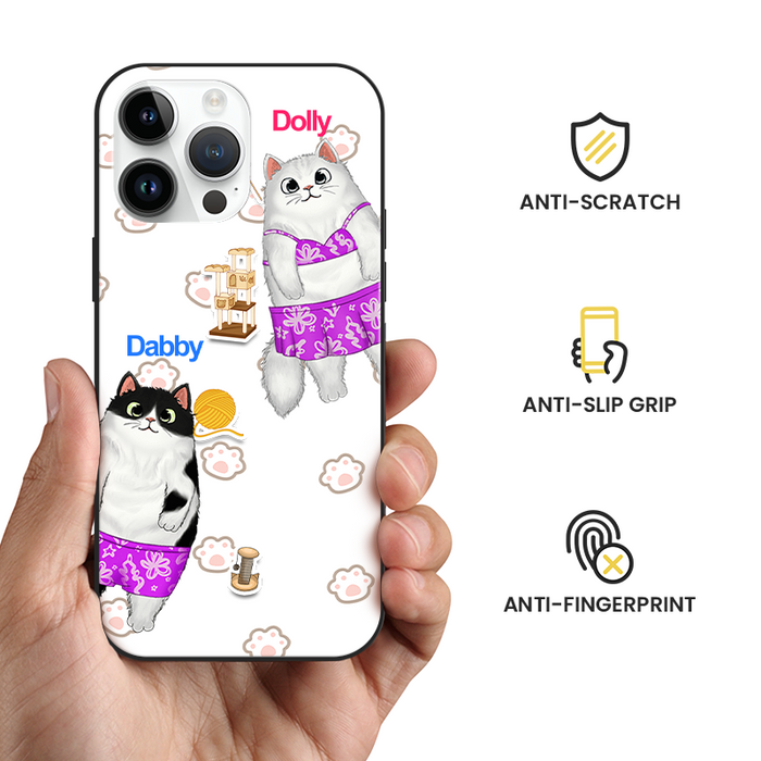 Swimsuit Fluffy Cats Gift For Pet Lovers - Cat Lovers - Personalized Phone Case - Customized Phone Case