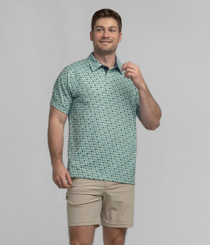 Tacos and Tequila Printed Polo