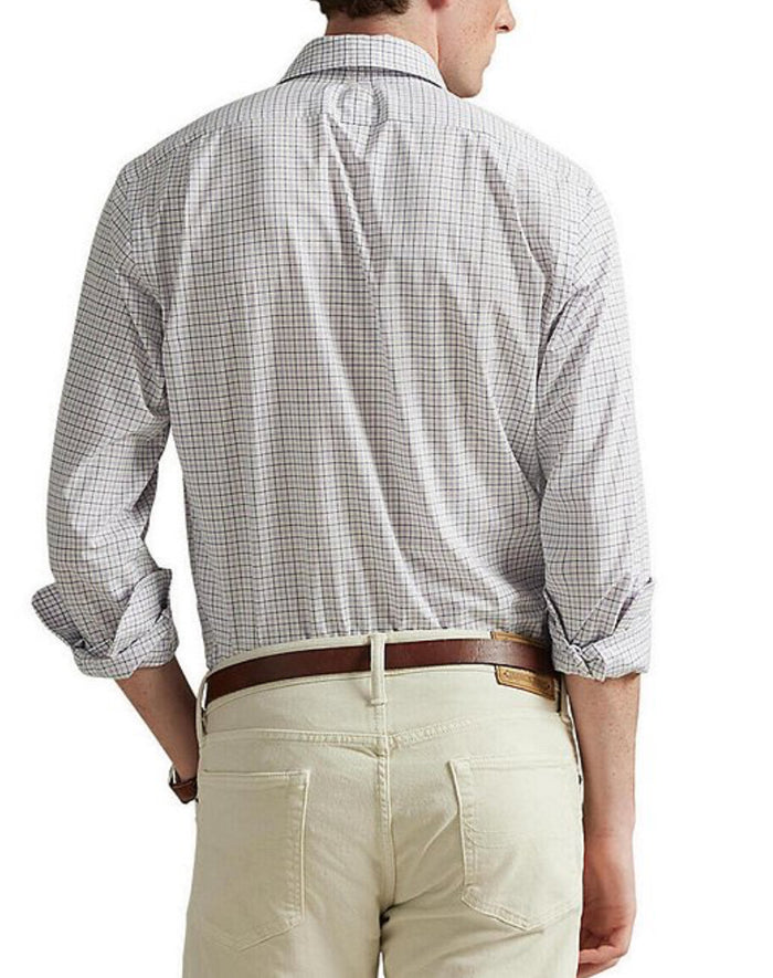 Tattersall Stretch Poplin Shirt - Essex Green Multi