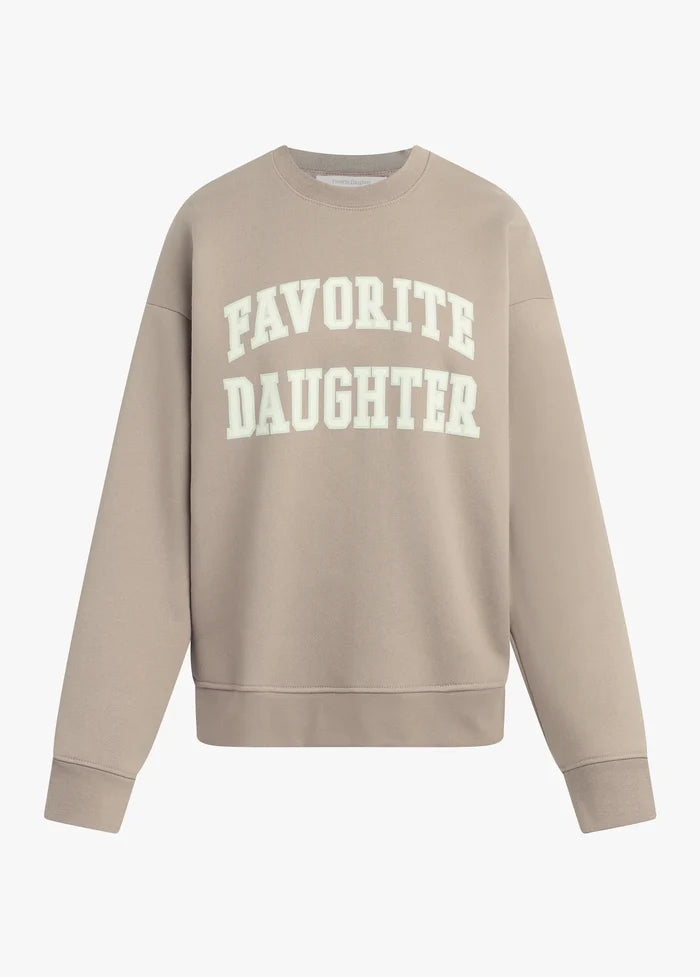 The Collegiate Sweatshirt in Soft Taupe