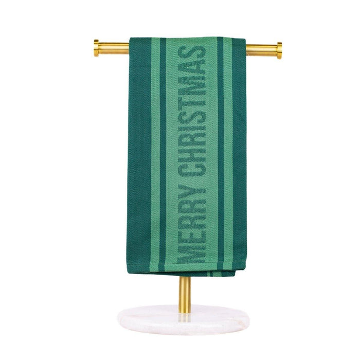 Merry Christmas Jacquard Dark Green