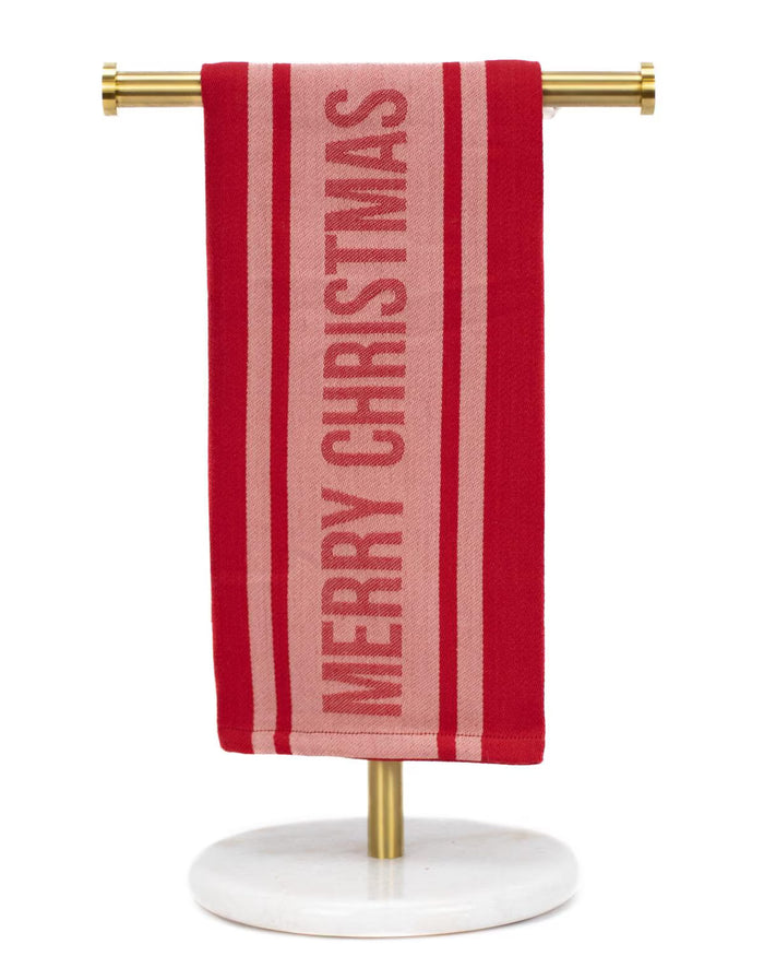 Merry Christmas Jacquard Red