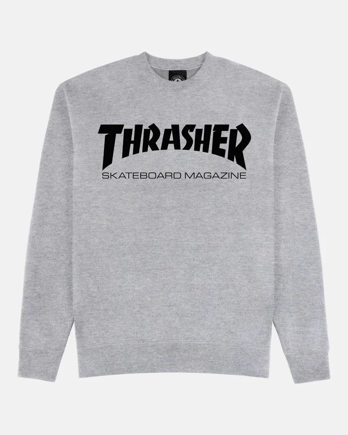 THRASHER - SKATE MAG CREW GREY