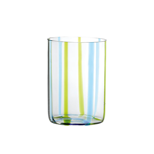 Tirache Aquamarine & Green Tumbler, Set of 6