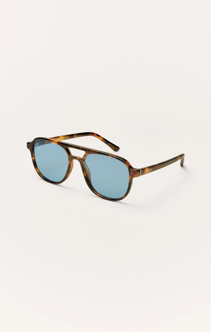 Tourist Polarized Sunglasses - Tortoise Blue