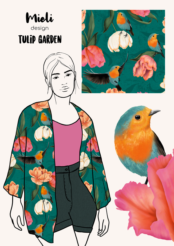 Tulip Garden Organic Jersey